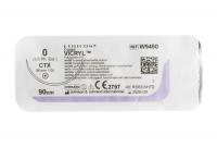 Викрил фиолетовый Ethicon М3.5 (0) 75 см, игла колющая ТАПЕРКАТ V-30, №12 - W9450