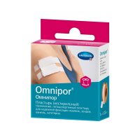 Пластырь Hartmann Omnipor 1,25см х5 м фиксирующий, нетканый, белый, №1