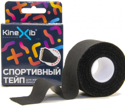 Спортивный тейп Kinexib 9,1мх3,8см черный
