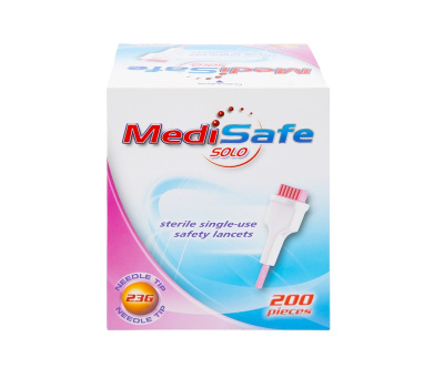 Ланцет 23G 2,0мм автом. MediSafe Solo, №200