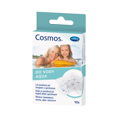 Пластырь Hartmann Cosmos aqua из прозрачной пленки, водостойкий, пластинки 10 шт., 3 размера