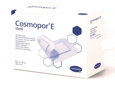Повязка Hartmann Cosmopor E steril 5х7,2 см самоклеющиеся послеоперационная, №50