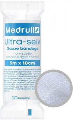 Бинт Medrull 10см х5м марлевый, нестерильный 