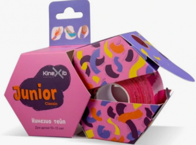 Кинезио тейп Kinexib CLASSIC Junior 4смх4м розовый