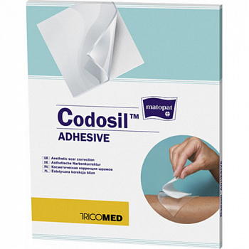 Повязка Matopat Codosil Adhesive 7х7 см силиконовая нестерильная многоразовая