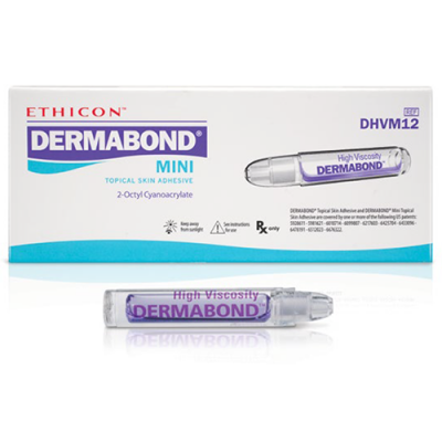 Кожный клей Ethicon Дермабонд высоковязский, мини, 0,36 мл, №12 - AHVM12