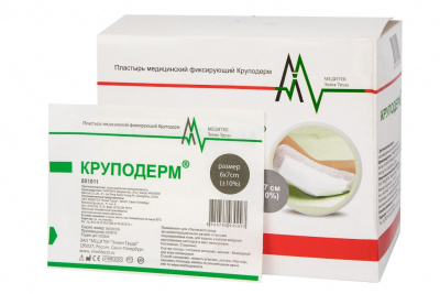 Повязка Круподерм 6х7 см нетканная, гипоаллергенная, самоклеящаяся, стерильная, №100